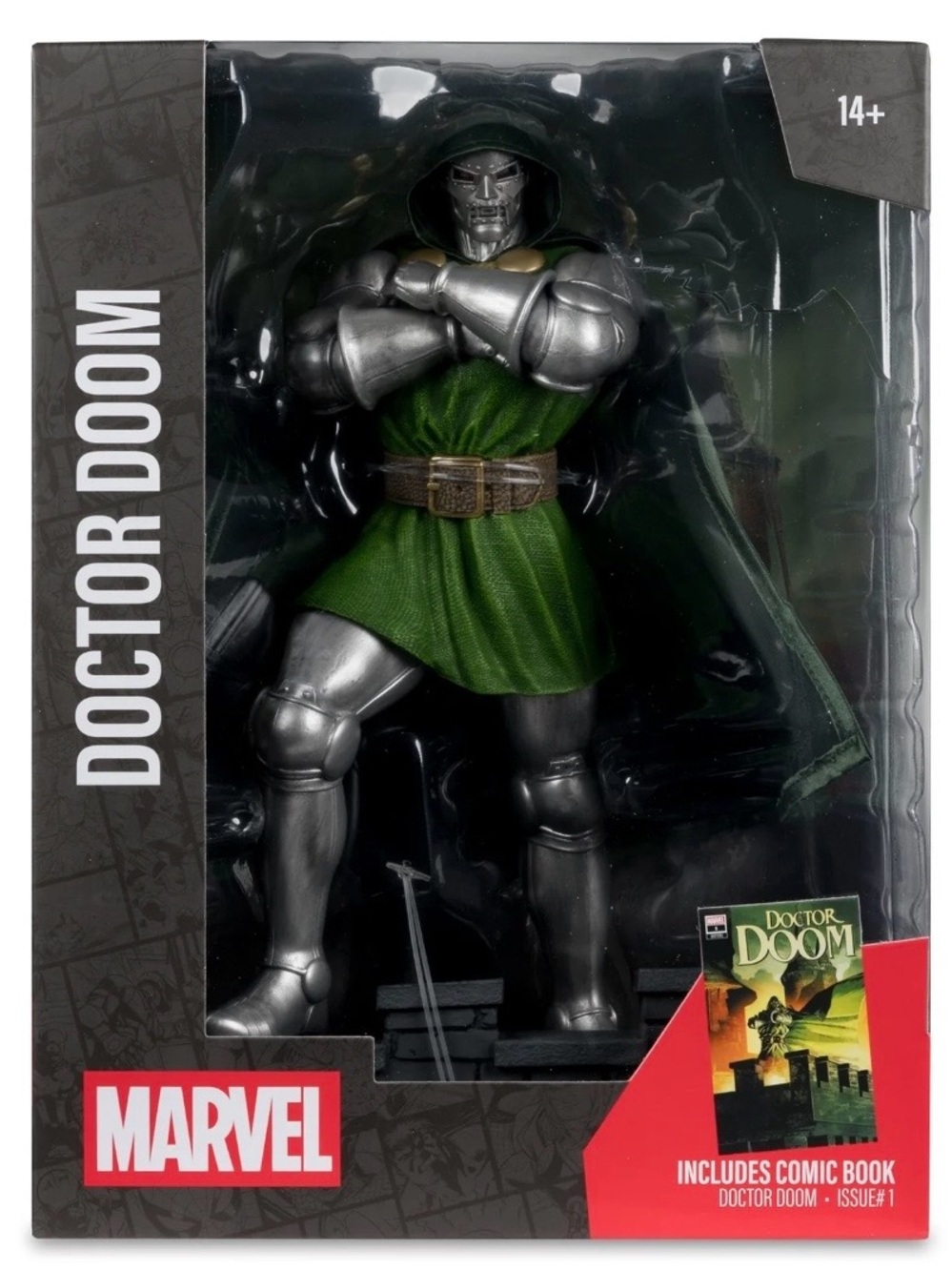Marvel Doctor Doom Action Figure – Green & Silver